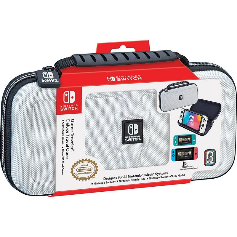 Nintendo Switch Game Traveler Deluxe Travel Case - Light Gray, 1 of 9