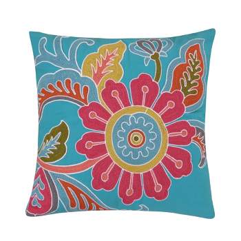 Palisades Floral Decorative Pillow Teal - Levtex Home