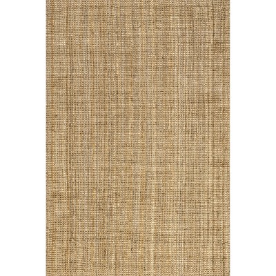 Handmade Braided Cotton Area Rug 4' x 6' in Natural