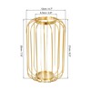 Unique Bargains Flower Plant Lantern Style Container Glass Tube Metal Rack Stand Clear Vase - 2 of 4
