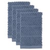 Design Imports  Bar Mop Dishtowel Set 4 Piece, Stonewash Blue, 16X19" - 2 of 4