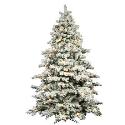 Vickerman Flocked Alaskan Artificial Christmas Tree