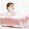 BabyBond Collapsible Baby Bathtub for Infant to Toddler, Portable Baby Bath Tub with Soft Cushion & Thermometer - 2 of 4