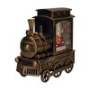 Northlight 6.75" Lighted Black Train Christmas Snow Globe with Santa - 3 of 4