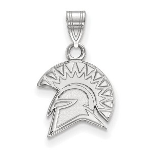 Black Bow Jewelry 10k White Gold San Jose State Spartans NCAA Small Pendant - 1 of 3