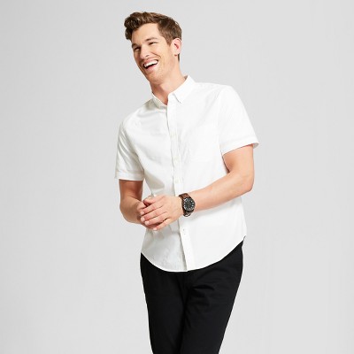 white button up shirt mens outfit