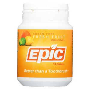 Epic Sugar-Free Fresh Fruit Xylitol Gum - 50 ct - 1 of 4