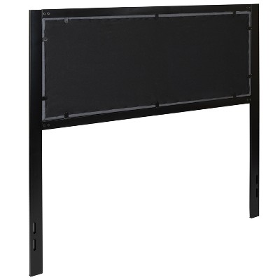 Elegant Full-Size Dark Gray Tufted Upholstered Headboard