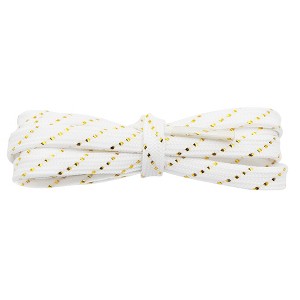 INSPIRE CHIC Glitter Diagonal Stripes Flat Shoelaces 1 Pair - 1 of 4