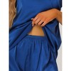 Allegra K Women's Satin Solid Lace Trim Cami Tops with Shorts Lounge Sleepwear Pajama Set - 4 of 4