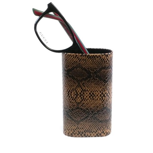 Calabria Desktop Eyeglass Holder | Faux Leather | Snakeskin | Wide Design | 2 x 3.75 x 4.15 | Fashionable Design | CA-503 | - image 1 of 1