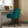 Elegent Height Adjustable Velvet Office Chair with Wheels for Home Office, Bedroom, Study and Vanity - 3 of 4