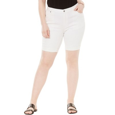 Roaman's Women's Plus Size Invisible Stretch Iconic Cuffed Short