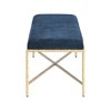 Meridian Furniture,Valley Chenille Fabric Bench - 4 of 4