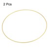 Unique Bargains Floral Hoop Wreath Frame Macrame Ring for Wedding Geometric Decor Party Wall Hanging - 3 of 4