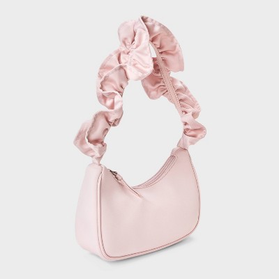 Girls' Metallic Ruffled Shoulder Bag - art class Light Pink - image 2