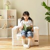 MAXYOYO Kids Bean Bag Chair, Comfy Faux Fur Bean Bag Sofa with Filler, Lazy Floor Chair Couch for Boys and Girls - 3 of 4