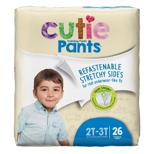 Cutie Pants Toddler Toddler Training Pants Size 2T to 3T Up to 34 lbs. CR7007, 104 Ct - 1 of 2