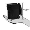 Set of 3 Mini Black Trash Cans With Lid & Wheels for WWE & AEW Wrestling Figures - 2 of 4