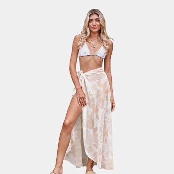 Women's Soft Tropics Side Tie Sarong Cover Up - Cupshe