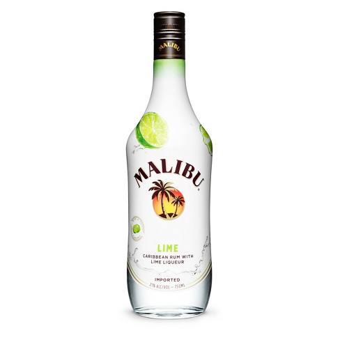 Malibu Lime Rum 750ml Bottle Target