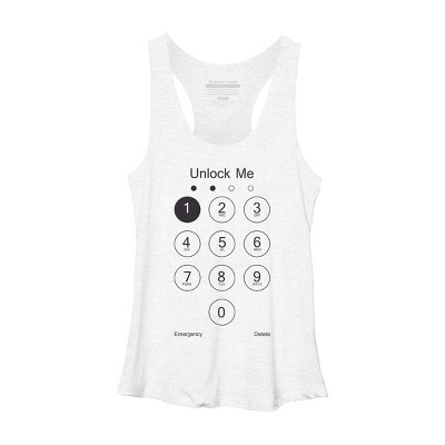 Women's Design By Humans Unlock Me By clingcling Racerback Tank Top