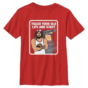 Boy's A Minecraft Movie Garrett Trash Your Old Life T-Shirt - 1 of 4