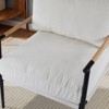 Hrinhom 27.6" W Modern Reading Chair,upholstered Accent Chair With Black Metal Legs - 4 of 4