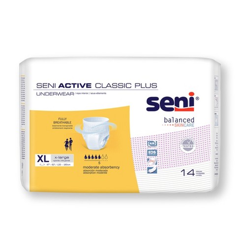 Seni Super Adult Incontinence Brief XS Heavy Absorbency Breathable