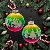 Christopher Radko 2.75 In Flocked Rounds Cc Shiny Brite Angels Doves Tree Ornament Sets - 2 of 4