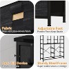 39.4in Tall Dresser for Bedroom with 12 Drawers, Chest of Drawers with Side Pockets and Hooks, Sturdy Steel Frame, Wood Top, Easy Pull Handle - 3 of 4
