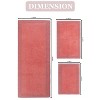 Luxury Reversible Bathroom Rugs Set, Washable Rug, Extra Soft and Absorbent bath Rug, Kitchen Mat, Non-Slip Bath Mat Set, 3 Pcs Set with Runner, Coral - 3 of 4