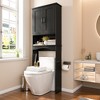 APRILSOUL  Versatile Toilet Storage Cabinet – Stylish and Functional Bathroom Organizer with Adjustable Shelves - 2 of 4