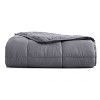 Microfiber 12lbs Weighted Blanket Charcoal - PUR & CALM: Hypoallergenic, Glass Bead Fill, 48x72" - image 2 of 4