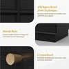 Heynemo 6 Drawer Dresser, Modern Closet Dressers with Crystal Knobs & Painted Strip, for Bedroom Living Room Hallway Closet - 4 of 4