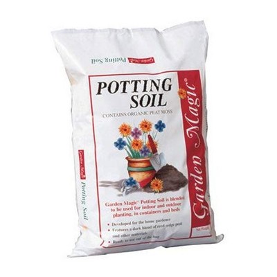 Michigan Peat Garden Magic Indoor and Outdoor Organic Planting Potting Top Soil Blend Mix, 40 Pound Bag (3 Pack)