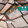 Garvee Hardtop Gazebo with Double Metal Roof, Aluminum Alloy Frame, and Net and Curtain, Permanent Building of Backyard Luxury - 3 of 4