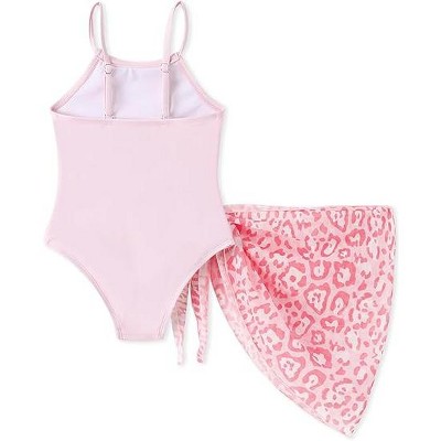Mickey Mouse & Friends Disney Mickey Mouse & Friends Kids Girls UPF 50+ Sport Summer Swimwear Sets Tankini Minnie Pink 3T-4T — фото 2