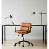 HomeRoots Brown and Black Adjustable Height Swivel Rolling Office Chair - 2 of 4