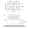 White Farmhouse Sink Workstation - 33 inch White Ceramic Double Bowl Farm Kitchen Sink - 3 of 4
