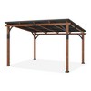 Arceso Hardtop Gazebo, Outdoor Pergola with Metal Roof, Wooden Frame & Permanent Patio Canopy, Pavilion Grill Gazebo for Patio, Backyard, Garden - 2 of 4