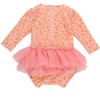 RuffleButts Baby/Toddler Girls UPF50+ Tulle Skirted One Piece Rash Guard - 2 of 4