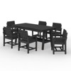 Hyleory HDPE Outdoor Dining Set, 7-Piece Patio Table and Chairs Set, Weather-Resistant Dining Furniture for Garden, Deck, or Patio - 2 of 4