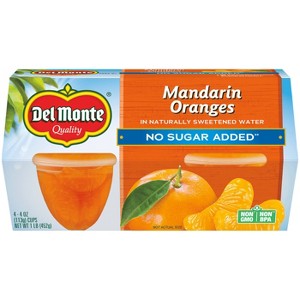 Del Monte Mandarin Oranges Fruit Cup Snacks - 1 of 3