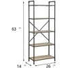 QingMoon 3-Tier Industrial-Style Bookshelf, Open Storage Rack, Display Stand with Metal Frame and Wooden Shelves for Office and Living Room - 4 of 4