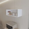 GlasFlength Kitchen Storage Kitchen Wall Cabinet Open Shelves Cabinet Rectangular Storage Cupboard for Kitchen, White, 12.5"*30"*12" - 2 of 4