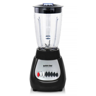 Better Chef Black 10-Speed 50oz Countertop Blender with Plastic Jar