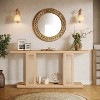 Hommoo Long Console Table with Acrylic Base - 2 of 4