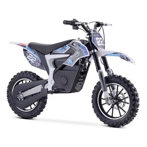 MotoTec 36v 500w Demon Electric Dirt Bike Lithium White - 1 of 4