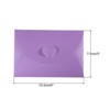 Unique Bargains Mini Pearlescent Paper Heart Shaped Clasp Envelopes 12 Pcs - 2 of 4